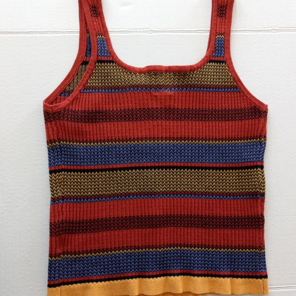 Francesca's NWT Madie button down tank top sweater XL
